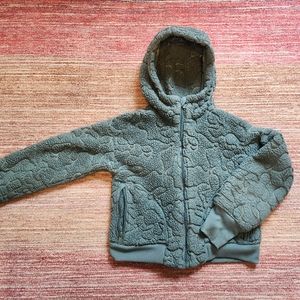 All in Motion Girls Cropped Hoodied Fleece Jacket